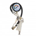 Tire Inflator Dial Pressure Gauge Air Compressor For Car Motorcycle Truck Bike