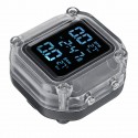 Waterproof Motorcycle Real Time Tire Pressure Monitoring System Wireless LCD Display