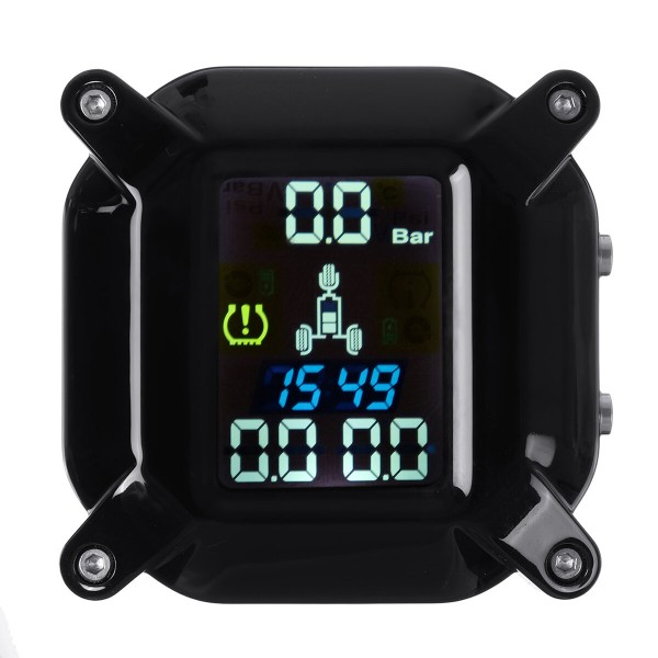 Wireless Tricycle Motorcycle Real Time TPMS LCD Display Tire Pressure Monitoring System Waterproof External WI Sensors For Polaris/Bombardier/Yamaha GL1800