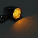 10mm Bullet Grill LED Turn Signal Indicator Lights Lamp For Harley Chopper Bobber