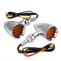 12V 10mm Motorcycle 15 LED Bullet Turn Signal Indicator Brake Lights Universal