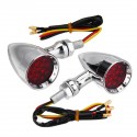 12V 10mm Motorcycle 15 LED Bullet Turn Signal Indicator Brake Lights Universal