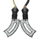 12V 15 LED Motorcycle Turn Signal Indicator Light Lamp Amber Universal