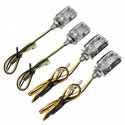 12V 6 LED Amber Mini Motorcycle Signal Turn Lights Blinker Indicator Light Lamp