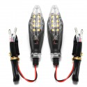 12V 8LED Universal Motorcycle Bike Amber LED Turn Signal Indicator Blinker Lights