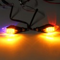 12V 8LED Universal Motorcycle Bike Amber LED Turn Signal Indicator Blinker Lights