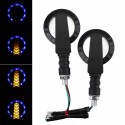 12V Flowing Dual Color LED Turn Signal Water Runnig Indicators Lights Universal For Harley/Honda/Suzuki/Kawasaki Motorcycle