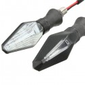 12V Motorcycle 12LED 3 Colors Blinker Dual Color Turn Signal Indicator Light