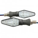 12V Motorcycle 12LED 3 Colors Blinker Dual Color Turn Signal Indicator Light