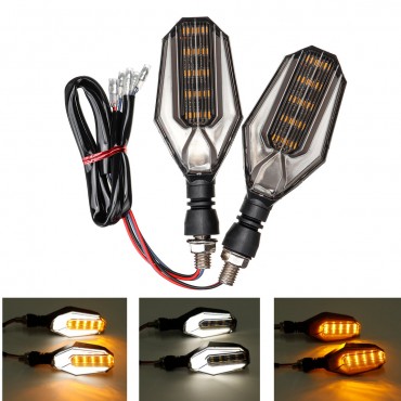 12V Motorcycle 30 LED Amber Turn Signal Lights DRL Daytime Runnning Lamp Universal
