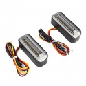 12V Motorcycle Flowing LED Turn Signal Water Running Indicators Lights Universal