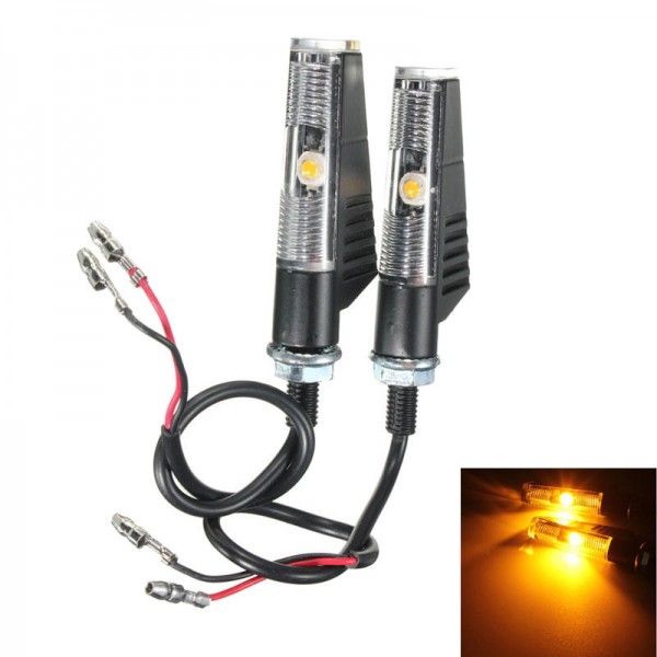 12V Motorcycle LED Turn Signal Lights Indicator Blinker Universal Retro