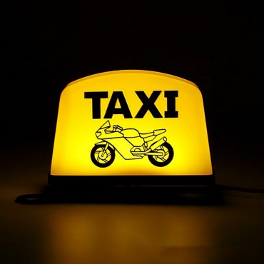 12V Motorcycle Sign LED Light LED TAXI Sign Light Indicator Decoration Parts