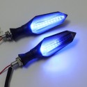 12V Sequential Flowing Turn Signal Lights Motorcycle 12 LED Warning Lamp