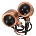 12V Universal Motorcycle Bullet Turn Signal Indicator Amber Light