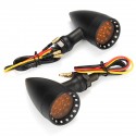 12V Universal Motorcycle Motorbike Yellow LED Bullet Turn Signal Indicator Light