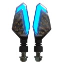 22LED Pair 12V Motorcycle Daytime Light Warning Signal Turn Lights 10MM IPX6