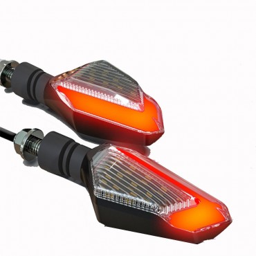 22LED Pair 12V Motorcycle Daytime Light Warning Signal Turn Lights 10MM IPX6