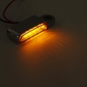 2PCS 12V 6 LED Flowing LED Motorcycle Turn Signal Indicators Blinker Light Universal Amber