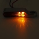 2PCS 12V 6 LED Flowing LED Motorcycle Turn Signal Indicators Blinker Light Universal Amber