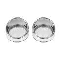 2Pcs Motorcycle Turn Signal Light Bezels Lens Cover Visor Trim Rings For X1883 1200 X48 Road Kings