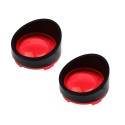 2Pcs Motorcycle Turn Signal Light Bezels Lens Cover Visor Trim Rings For X1883 1200 X48 Road Kings