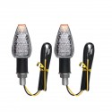 2pcs 12V M10 14 LED Motorcycle Turn Signal Lights Amber Indicator Lamp Universal