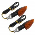 2pcs 12V M10 14 LED Motorcycle Turn Signal Lights Amber Indicator Lamp Universal