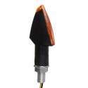 2pcs 12V M10 14 LED Motorcycle Turn Signal Lights Amber Indicator Lamp Universal