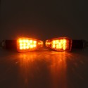 2pcs 12V M10 14 LED Motorcycle Turn Signal Lights Amber Indicator Lamp Universal