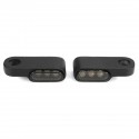 2pcs 12V Motorcycle LED Turn Signal Indicators Light Handlebar Mount Amber Aluminum Alloy