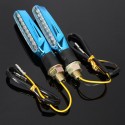 2pcs 9 LED 12V Motorcycle Turn Signal Indicator Lights Amber Lamp Universal