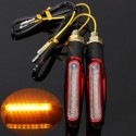 2pcs 9 LED 12V Motorcycle Turn Signal Indicator Lights Amber Lamp Universal