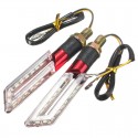 2pcs LED Turn Signal Motorcycle Light Amber Blade Lamp Indicator Blinker