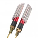 2pcs LED Turn Signal Motorcycle Light Amber Blade Lamp Indicator Blinker