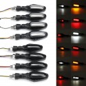 4PCS 12V 300LM Motorcycle LED Turn Signals Flowing Lights Blinker Indicators Daytime Running Brake Tail Light Universal