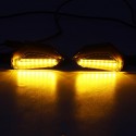 4Pcs 12V Motorcycle Yellow LED Turn Signal Indicator Lights For Kawasaki/Yamaha/BMW/Honda/KTM
