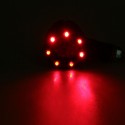 4X Universal LED Amber+Red Light Motorcycle Rear Turn Signal Brake Lights Running Lamp