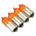 4pcs 12V 23w Motorcycle Turn Singal Indicator Bulb BA9S Base Mini Amber Halogen Lights