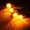 4pcs 12V Motorcycle Turn Brake Signal Lights Bulb Lamp Amber Indicators