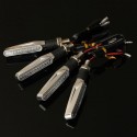 4pcs Motorcycle LED Turn Signal Indicator Amber Light