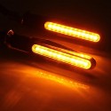 4pcs Red Motorcycle LED Turn Signal Indicator Blinkers Amber Light