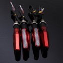 4pcs Red Motorcycle LED Turn Signal Indicator Blinkers Amber Light