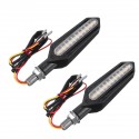 4x Sequential Flowing 24 LED Turn Signal Indicator + White DRL + Red brake Lights