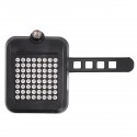 64 LED Intelligent Bicycle Tail Light Red Laser Cycling Light Turn Signals Rear Light USB Rechargeable Bike Lantern