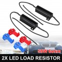 6Pcs 50W LED Load Resistor CanBus Error Free Daytime Running Turn Signal Reversing Lights