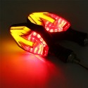 Motorcycle Arrow LED Turn Signal Lights Indicators Lamp For Harley/Suzuki