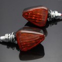 Motorcycle Motor Bike Turn Signal Indicators Light Lamp Amber