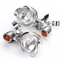 Motorcycle Passing Turn Signal Spot Fog Handle Bar Lights For Harley/Honda/Yamaha/Kawasaki/Suzuki