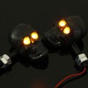 Motorcycle Skeleton Head Turn Signal Light Indicator 12V 0.5W